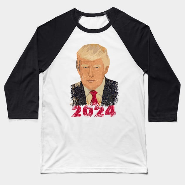 Trump 2024 Baseball T-Shirt by Equal Design